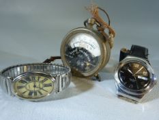 Swatch watch, one other and a Radio Voltmeter