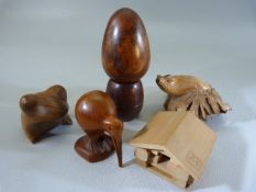 Selection of Treen and Wooden trinkets