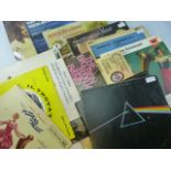 Collection of vintage Records to include Pink Floyd Harvest and AC/DC Highway to Hell