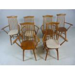 Set of Six Ercol style dining chairs