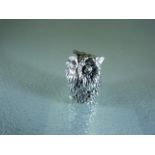 Silver (925) pincushion in the form of an owl - approx total weight 7.6g