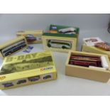 Selection of Boxed Corgi sets to include - Sunbeam Trolley Bus, Burlingham Seagull Woods, Grey Green