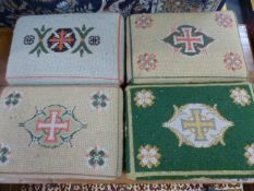 Four church Kneeling cushions