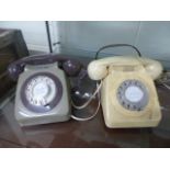 Two vintage Bakelite phones