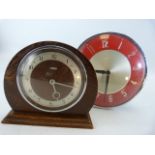 Two metamec Mid Century clocks