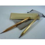 Two Cross Ball point pens - Marked Rolled Gold.