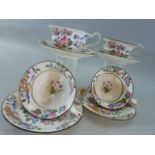Wedgwood part tea set comprising of four saucers and four cups
