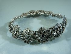 Marcasite Floral victorian bracelet