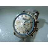 Gents Chopard Elton John Foundation chronograph watch on leather strap