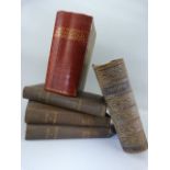 Selection of vintage books to include Mrs Beetons Household Management, Three volumes of Glossary of