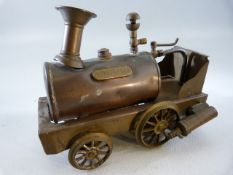 Copper Live Steam engine (Miniature) marked Wildfire. A/F