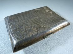 Silver hallmarked cigarette case