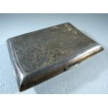 Silver hallmarked cigarette case