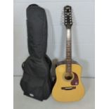 Epiphone by Gibson 12 string guitar. No strings currently attached. Appears to be in good order