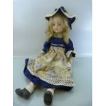 Late Victorian Bisque headed doll with bisque arms and legs. No markings to of neck, but poss