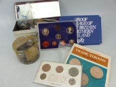 Selection of British Pre-Decimal coins to include Shillings, Three pence etc