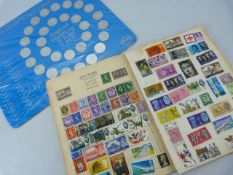 1970 World Cup Esso coin collection and a vintage stamp album