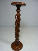 Mahogany Double twist barley plant stand