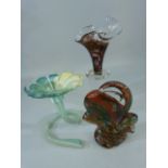 Three pieces of Art Glass to include Murano, Mdina etc