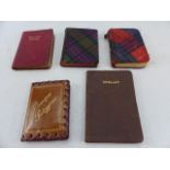 Selection of Miniature antique books to include - Mary Queen of Scots Emblem Series Monteith and