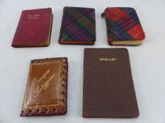 Selection of Miniature antique books to include - Mary Queen of Scots Emblem Series Monteith and