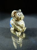 Brass pincushion in the form of a Bear