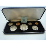 Set of Boxed 1967 New Zealand Decimal Coins Issued by the Treasury Of Wellington N.Z.