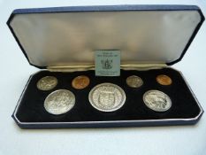 Set of Boxed 1967 New Zealand Decimal Coins Issued by the Treasury Of Wellington N.Z.