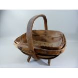 Bent wood berrying basket in the french style