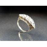 Diamond Cluster ring set on 18ct Gold