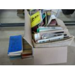 Box containing selection of Racing Annuals and Note books. To include Early editions such as 'Record