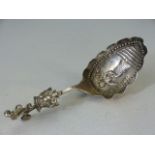 19th Century continental hallmarked fruitspoon (930).Bears hallmarks to bowl for import 1893. Mark