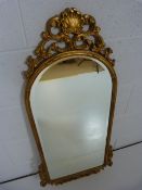 Ornate hall mirror with Gilt decoration