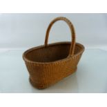 Very fine weaved french berrying basket c.19th Century