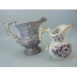 Two Victorian jugs - Chintz decorated jug and one other jug