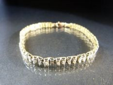 Yellow Gold Diamond set Bracelet