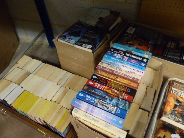 Large Lot Containing paperback Sci-Fi books Shelf 3 - Image 2 of 3
