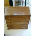 Mahogany Bureau on bracket feet