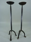 Antique metal chamber/alter candle sticks
