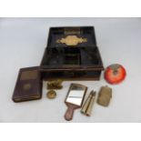 Chubb and Sons Small locking safe box, Lloyds banking money box and a selection of smalls