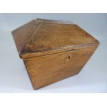 Sarcophagus shaped Tea Caddy