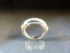 10ct White Gold Half Eternity ring set with Eight Diamonds