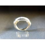 10ct White Gold Half Eternity ring set with Eight Diamonds