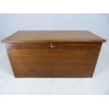 19th Century mahogany coffer with key