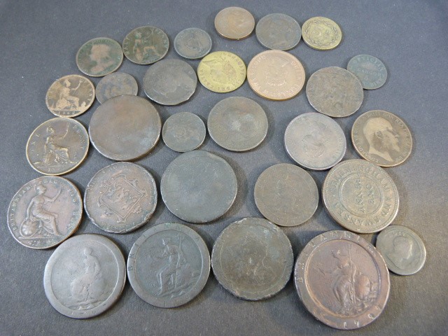 Collection of early coinage to include Cartwheel pennies - Image 4 of 5