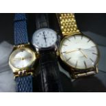 Sekonda wristwatch, Accurist watch and one other set with a Sapphire.
