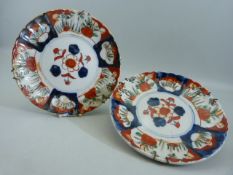Pair of Imari wall plates