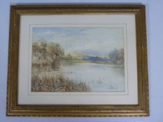 Albert Proctor R.C.A - Watercolour of a pond scene