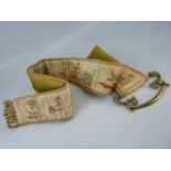 Victorian Bell Pull strap with embroidered designs