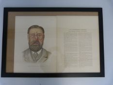 Large framed Lithograph of Skin Diseases and problems